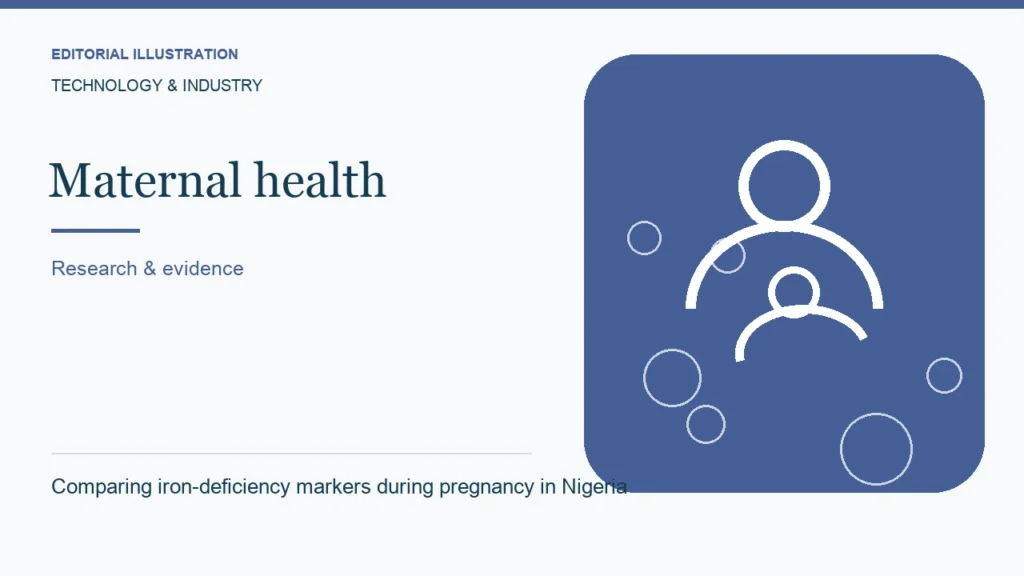 Editorial illustration: Comparing iron-deficiency markers during pregnancy in Nigeria