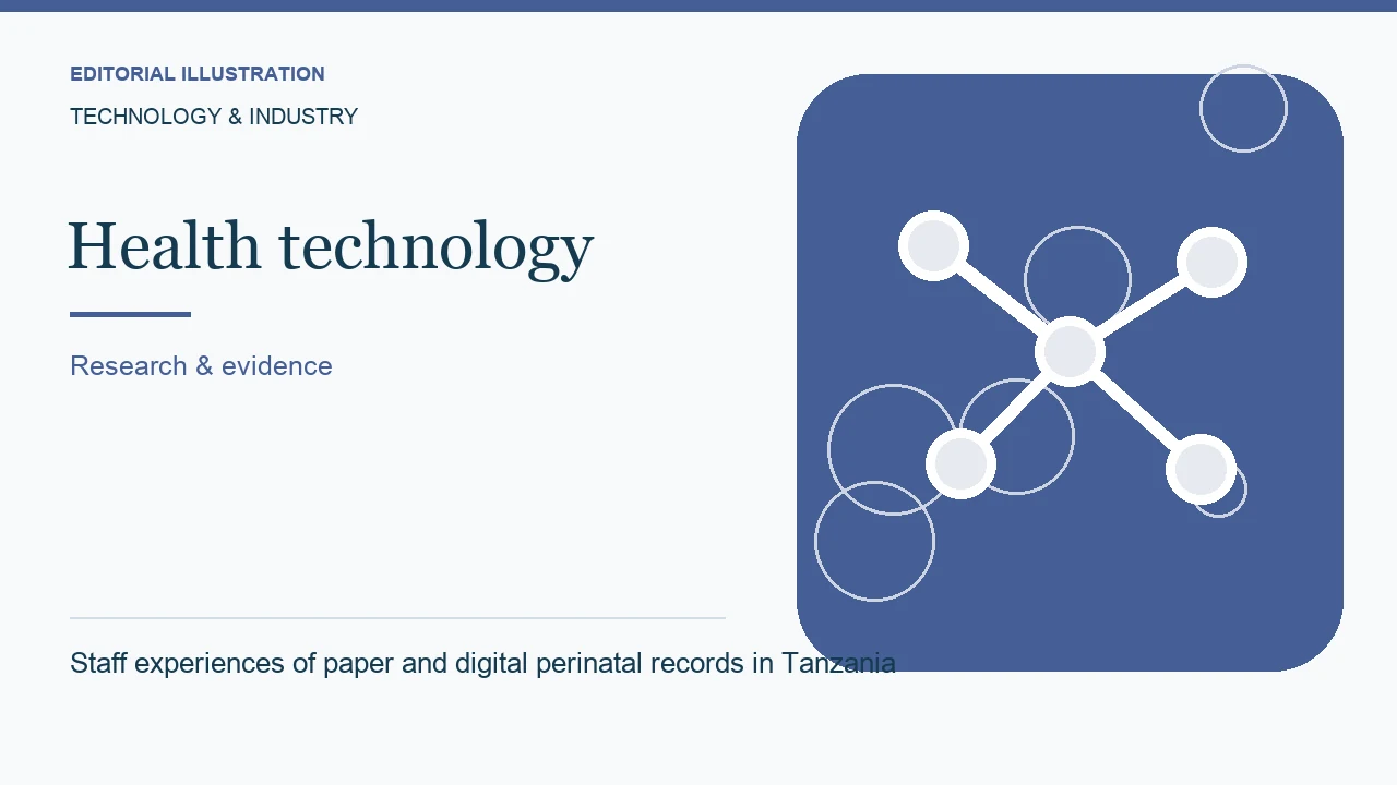 Editorial illustration: Staff experiences of paper and digital perinatal records in Tanzania