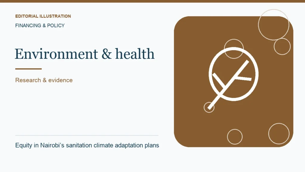 Editorial illustration: Equity in Nairobi’s sanitation climate adaptation plans
