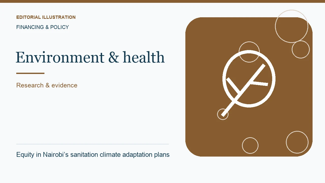 Editorial illustration: Equity in Nairobi’s sanitation climate adaptation plans