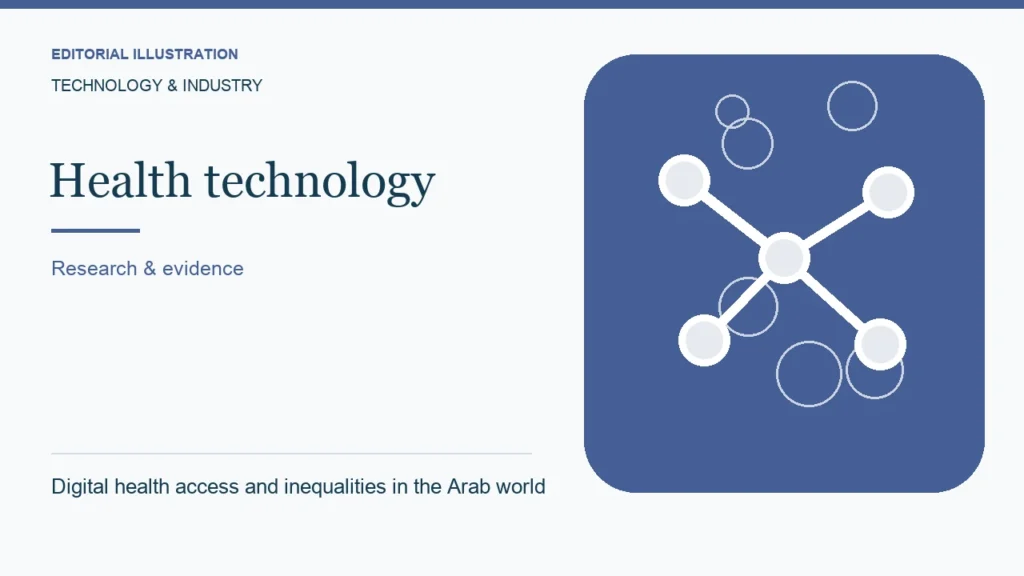 Editorial illustration: Digital health access and inequalities in the Arab world