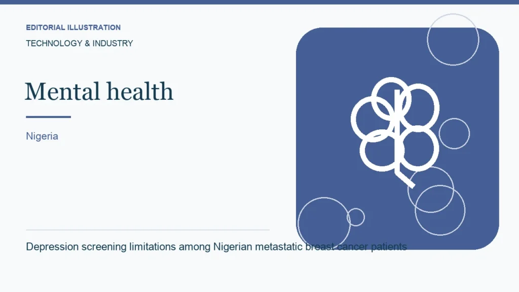 Editorial illustration: Depression screening limitations among Nigerian metastatic breast cancer patients