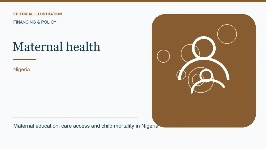 Editorial illustration: Maternal education, care access and child mortality in Nigeria