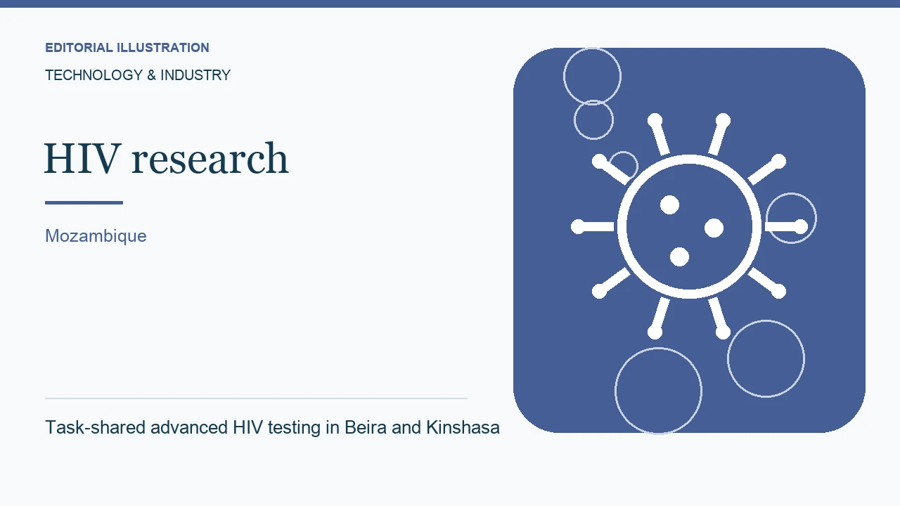 Editorial illustration: Task-shared advanced HIV testing in Beira and Kinshasa