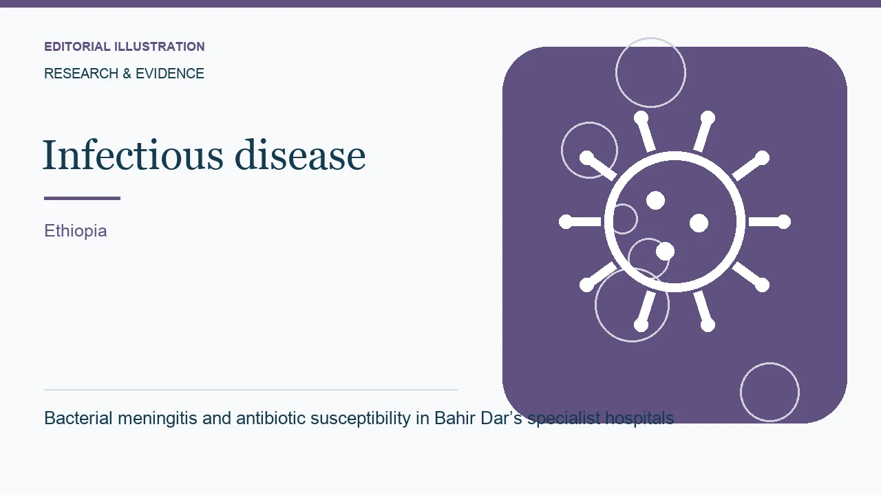 Editorial illustration: Bacterial meningitis and antibiotic susceptibility in Bahir Dar’s specialist hospitals