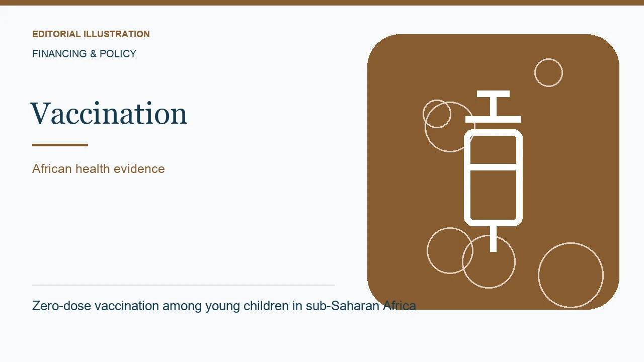 Editorial illustration: Zero-dose vaccination among young children in sub-Saharan Africa