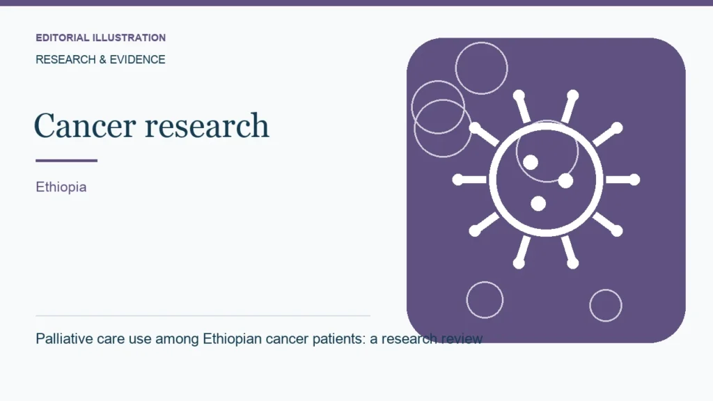 Editorial illustration: Palliative care use among Ethiopian cancer patients: a research review