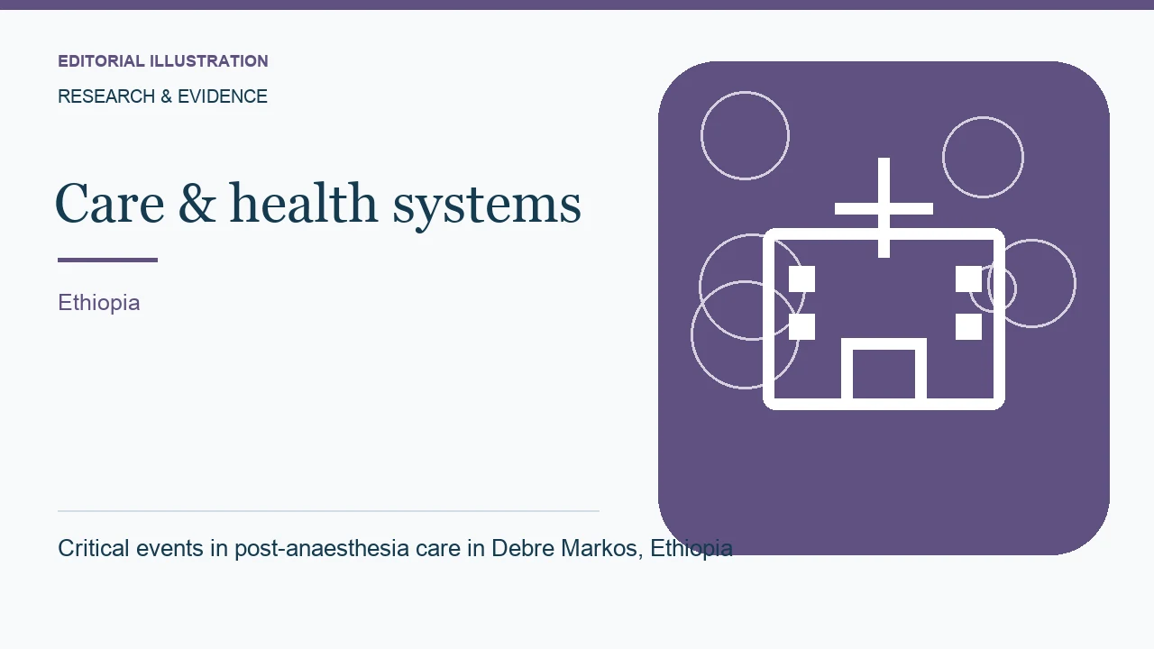 Editorial illustration: Critical events in post-anaesthesia care in Debre Markos, Ethiopia