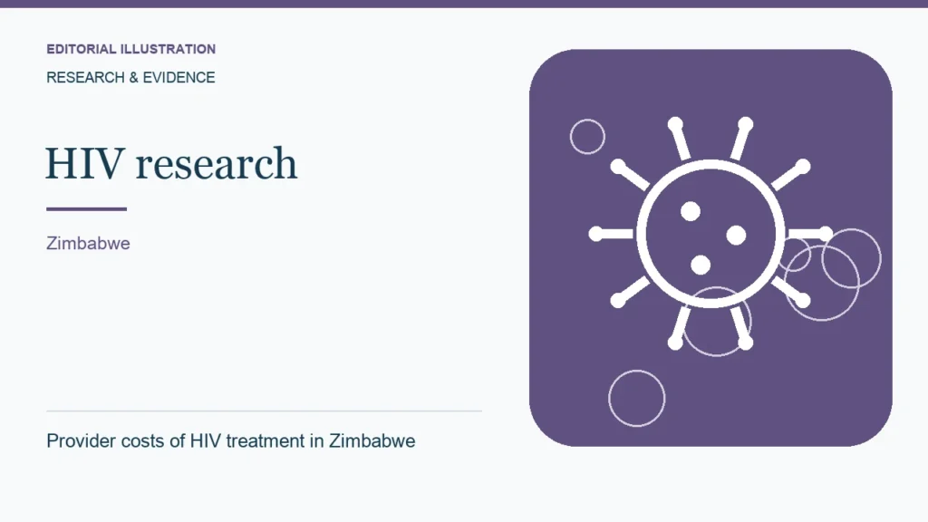 Editorial illustration: Provider costs of HIV treatment in Zimbabwe
