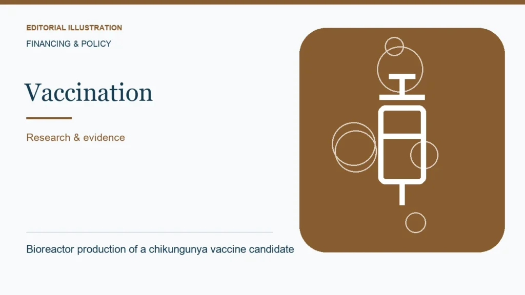 Editorial illustration: Bioreactor production of a chikungunya vaccine candidate