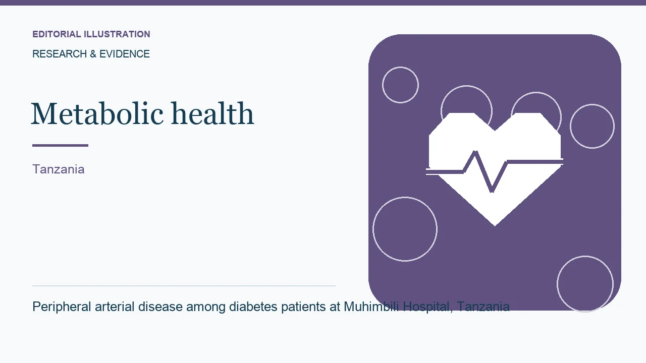 Editorial illustration: Peripheral arterial disease among diabetes patients at Muhimbili Hospital, Tanzania