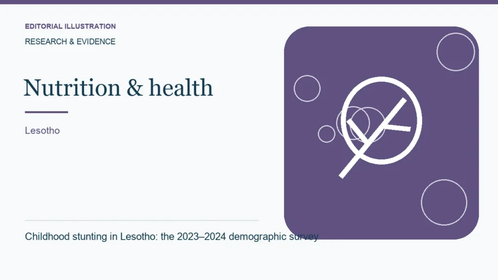 Editorial illustration: Childhood stunting in Lesotho: the 2023–2024 demographic survey