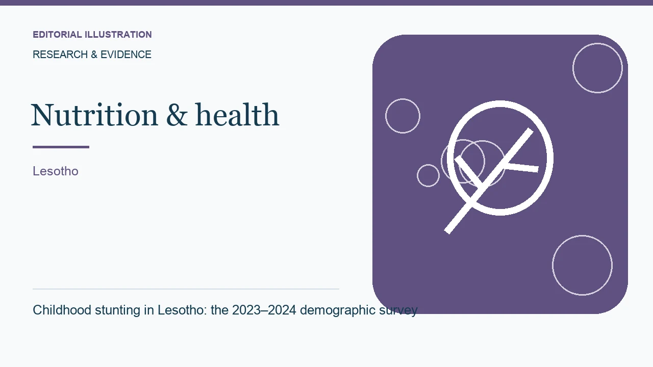 Editorial illustration: Childhood stunting in Lesotho: the 2023–2024 demographic survey