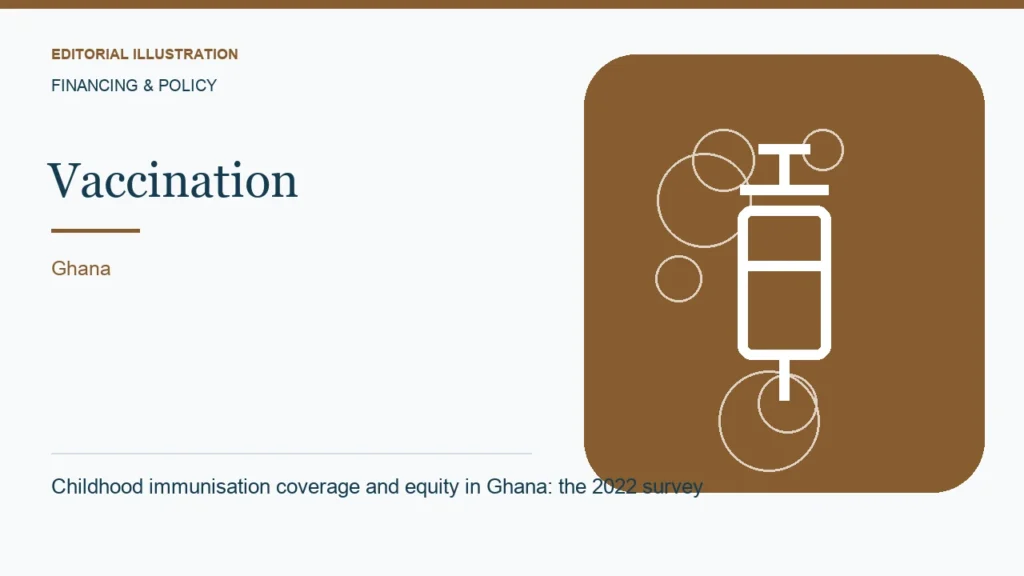 Editorial illustration: Childhood immunisation coverage and equity in Ghana: the 2022 survey
