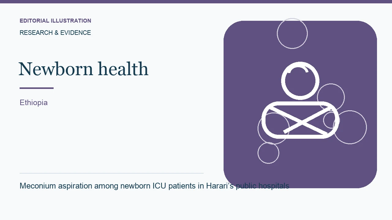 Editorial illustration: Meconium aspiration among newborn ICU patients in Harari’s public hospitals