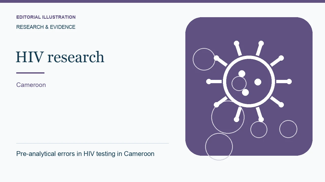Editorial illustration: Pre-analytical errors in HIV testing in Cameroon