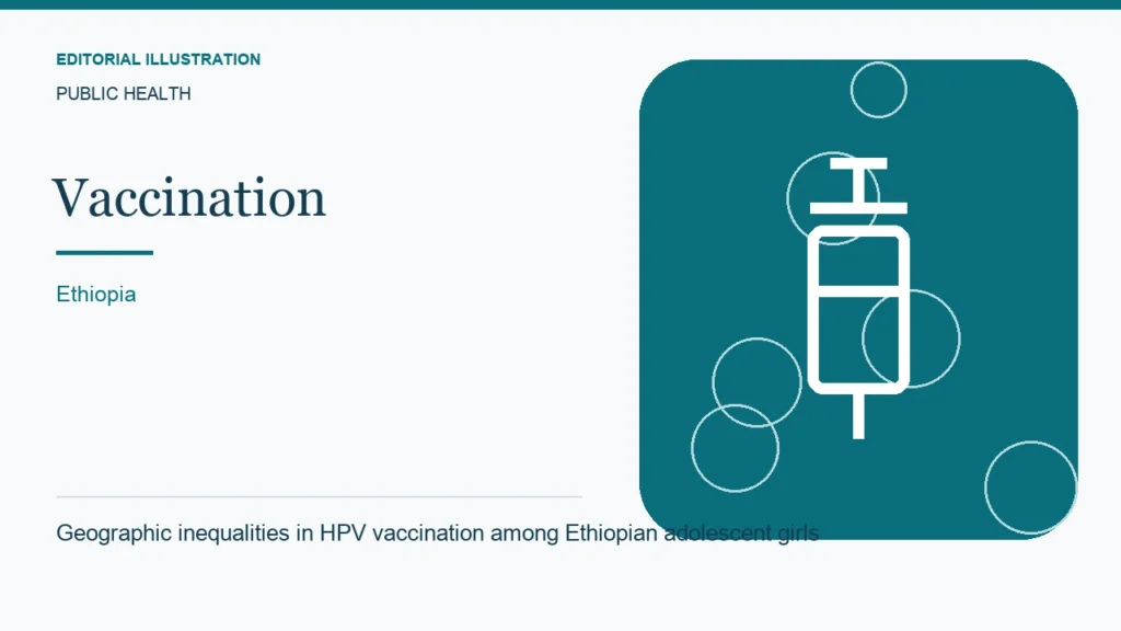 Editorial illustration: Geographic inequalities in HPV vaccination among Ethiopian adolescent girls
