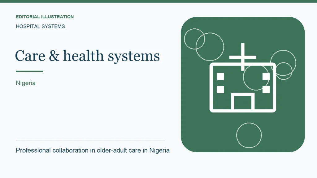 Editorial illustration: Professional collaboration in older-adult care in Nigeria