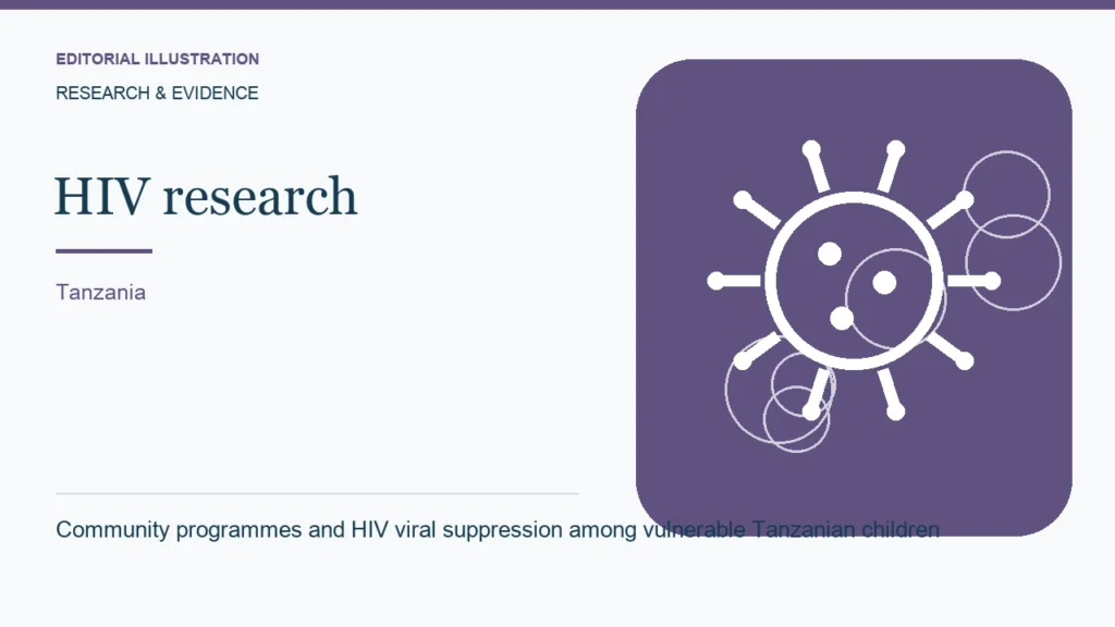 Editorial illustration: Community programmes and HIV viral suppression among vulnerable Tanzanian children