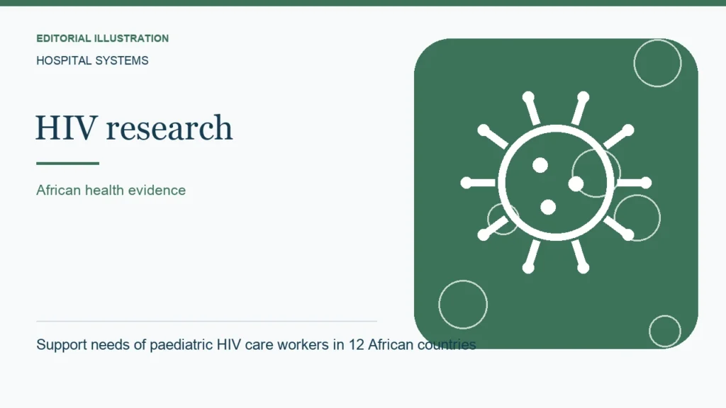 Editorial illustration: Support needs of paediatric HIV care workers in 12 African countries