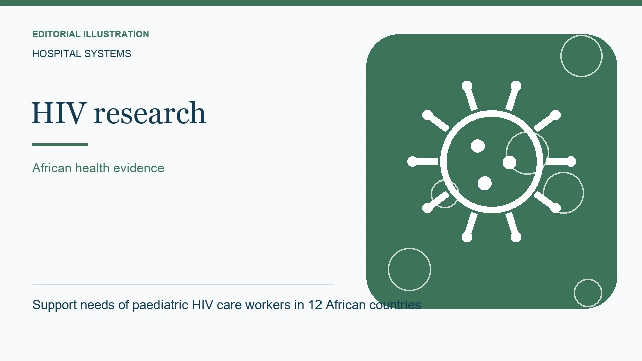 Editorial illustration: Support needs of paediatric HIV care workers in 12 African countries