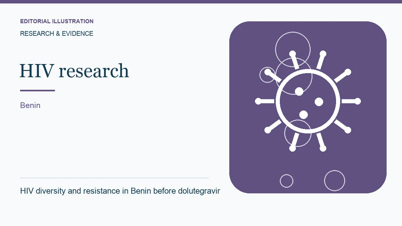 Editorial illustration: HIV diversity and resistance in Benin before dolutegravir