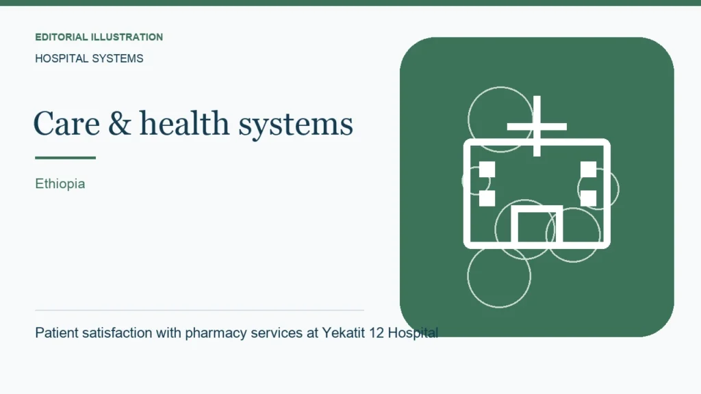 Editorial illustration: Patient satisfaction with pharmacy services at Yekatit 12 Hospital