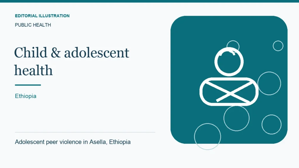 Editorial illustration: Adolescent peer violence in Asella, Ethiopia