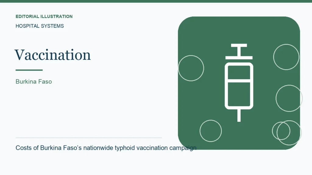 Editorial illustration: Costs of Burkina Faso’s nationwide typhoid vaccination campaign