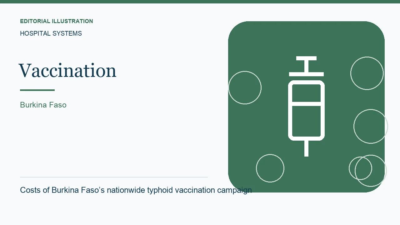 Editorial illustration: Costs of Burkina Faso’s nationwide typhoid vaccination campaign