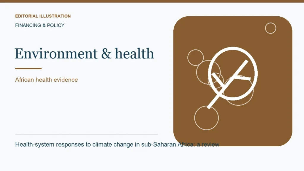 Editorial illustration: Health-system responses to climate change in sub-Saharan Africa: a review
