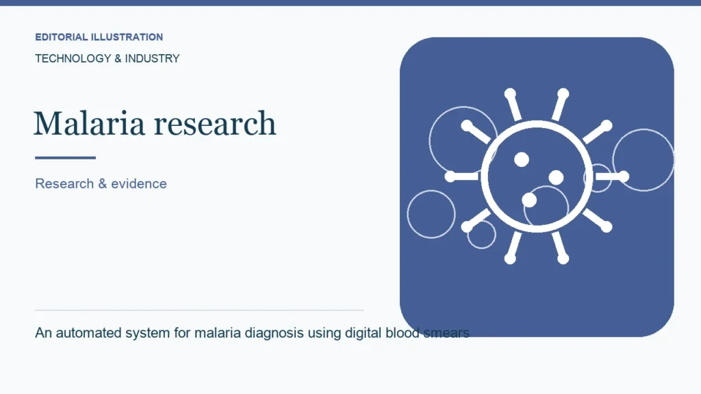 Editorial illustration: An automated system for malaria diagnosis using digital blood smears