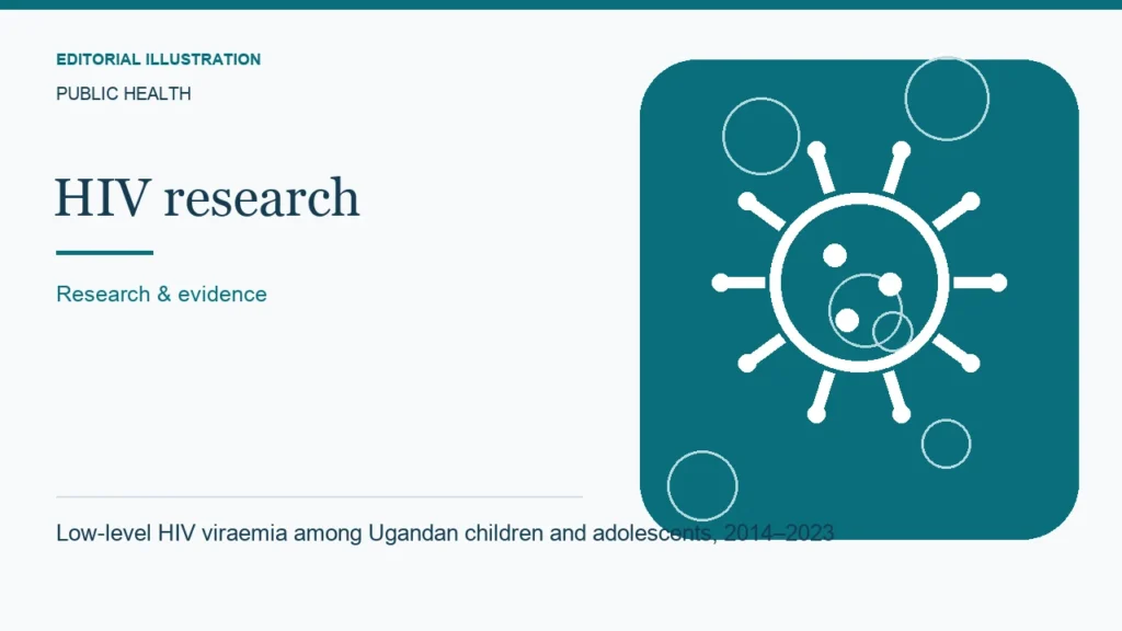 Editorial illustration: Low-level HIV viraemia among Ugandan children and adolescents, 2014–2023
