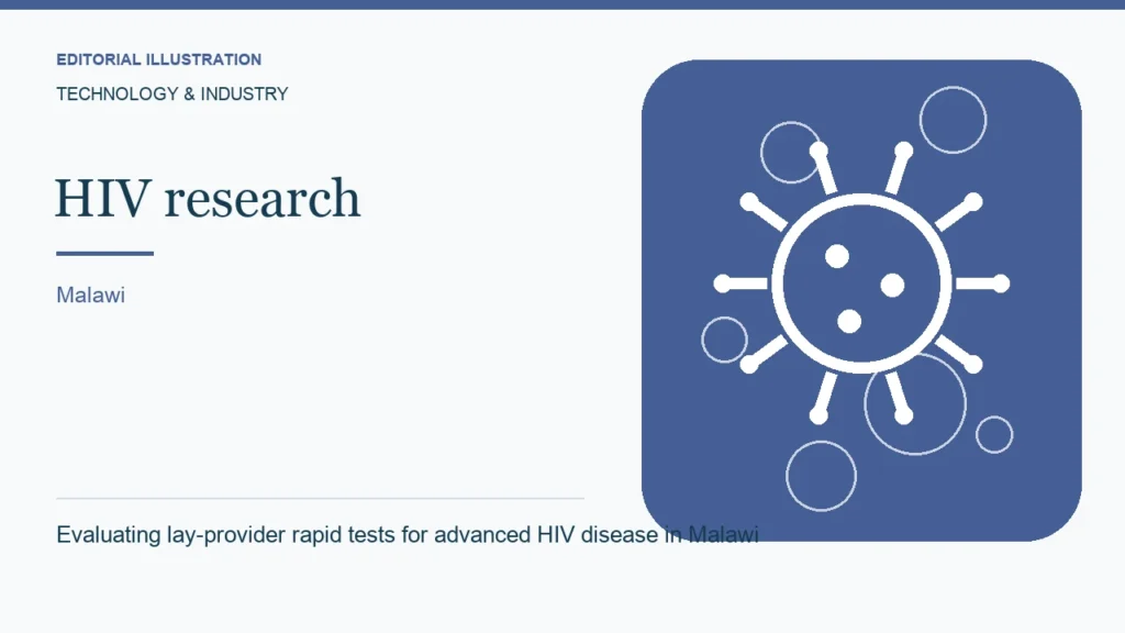 Editorial illustration: Evaluating lay-provider rapid tests for advanced HIV disease in Malawi
