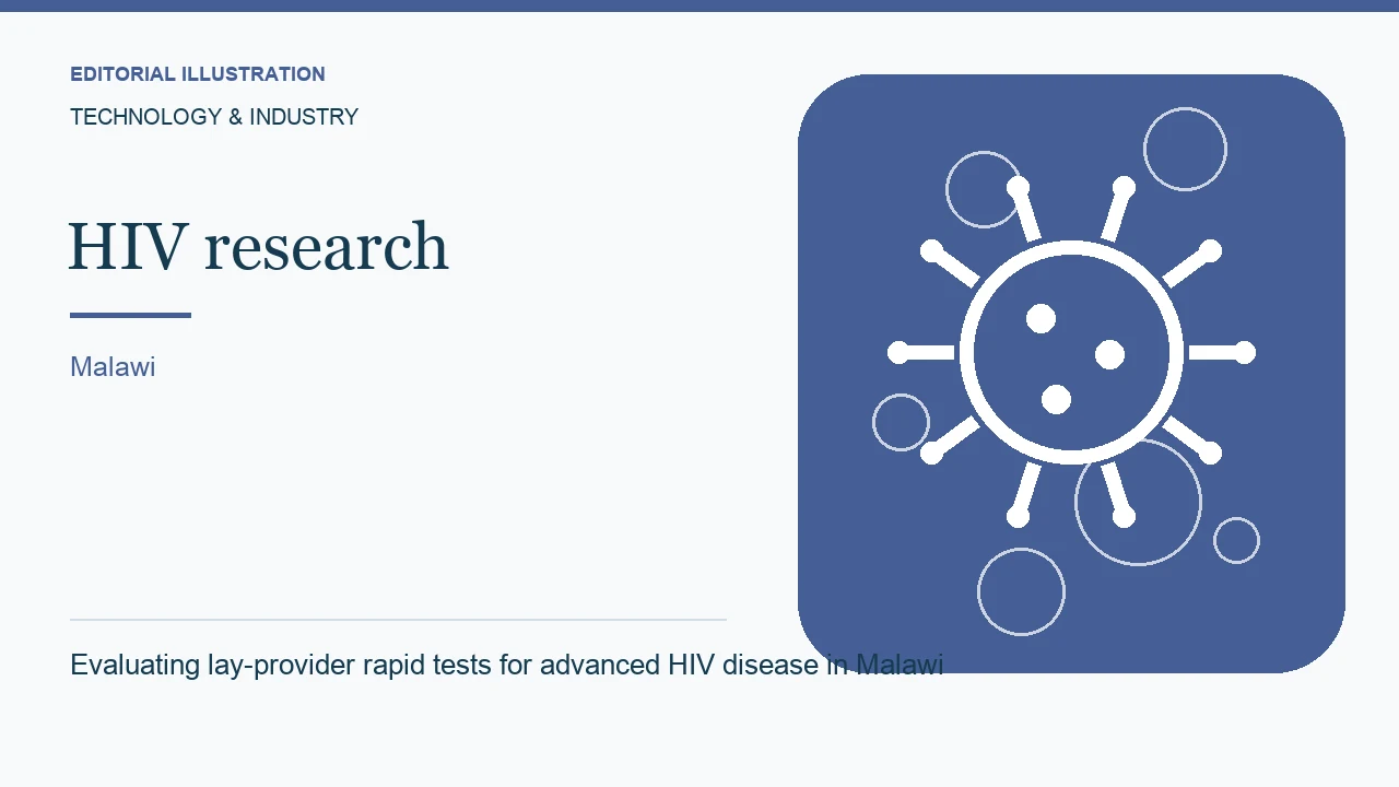 Editorial illustration: Evaluating lay-provider rapid tests for advanced HIV disease in Malawi