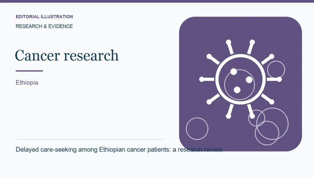 Editorial illustration: Delayed care-seeking among Ethiopian cancer patients: a research review