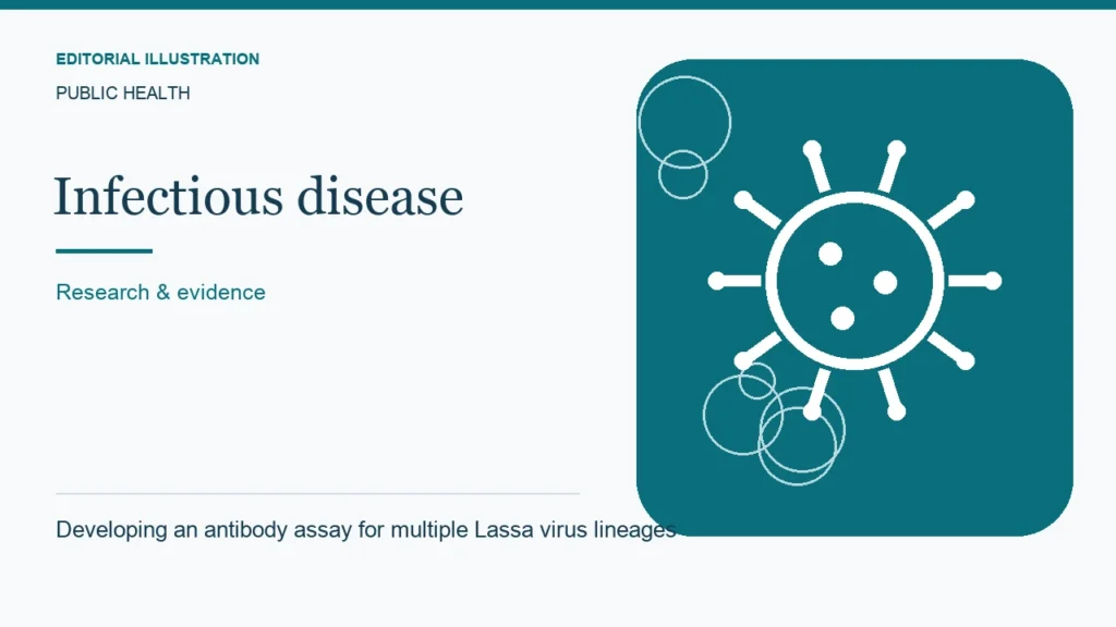 Editorial illustration: Developing an antibody assay for multiple Lassa virus lineages