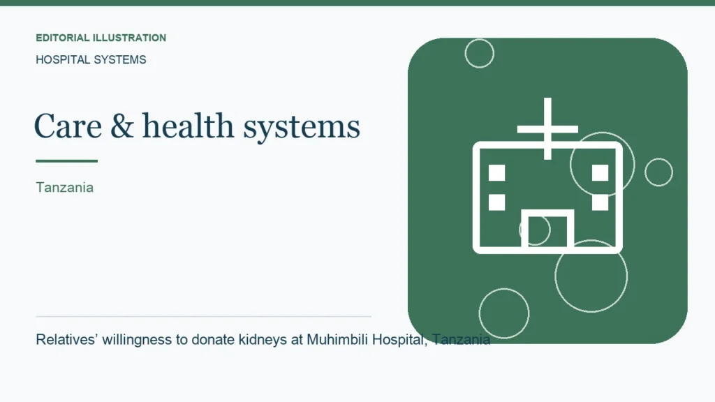 Editorial illustration: Relatives’ willingness to donate kidneys at Muhimbili Hospital, Tanzania