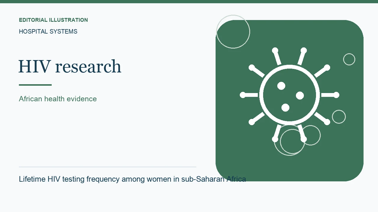 Editorial illustration: Lifetime HIV testing frequency among women in sub-Saharan Africa