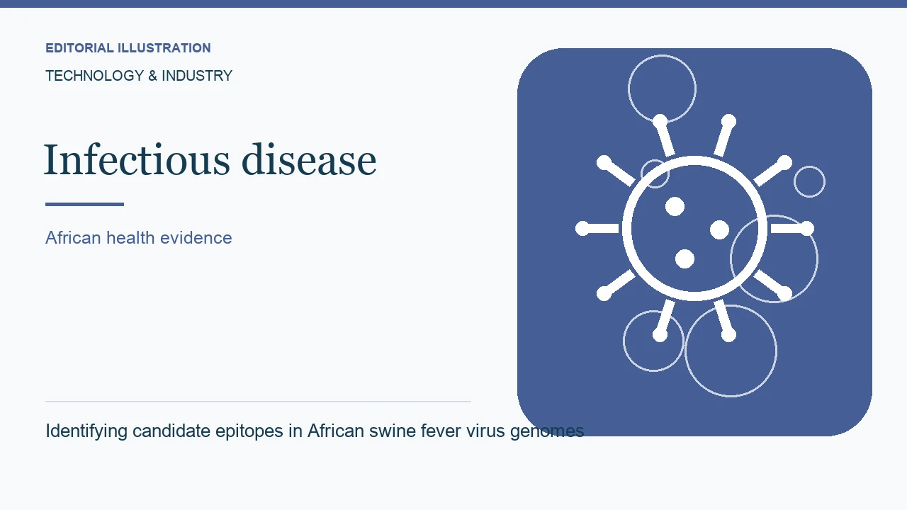 Editorial illustration: Identifying candidate epitopes in African swine fever virus genomes