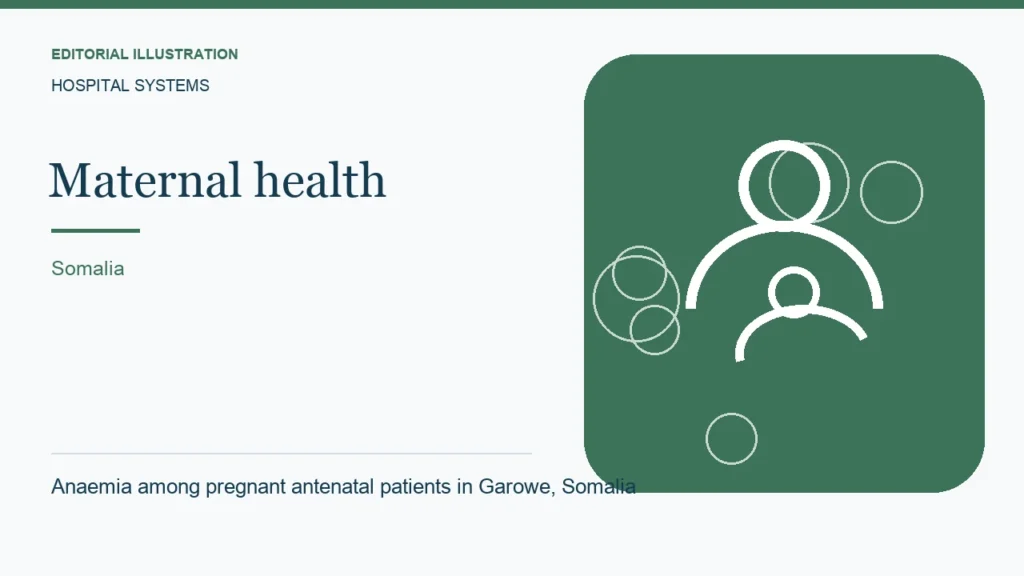 Editorial illustration: Anaemia among pregnant antenatal patients in Garowe, Somalia