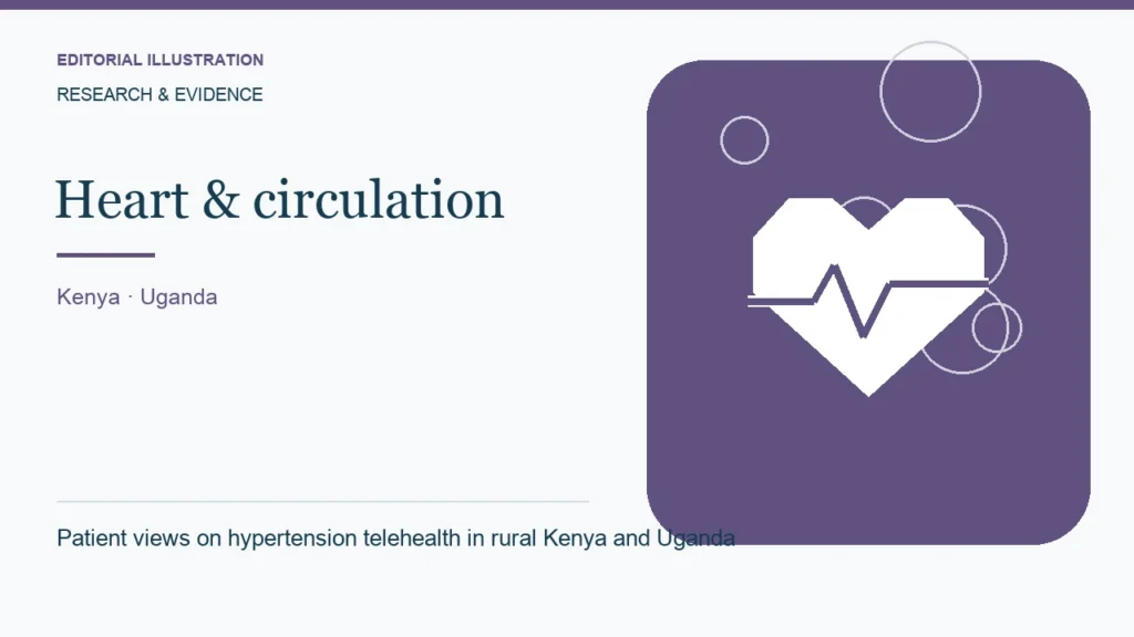 Editorial illustration: Patient views on hypertension telehealth in rural Kenya and Uganda