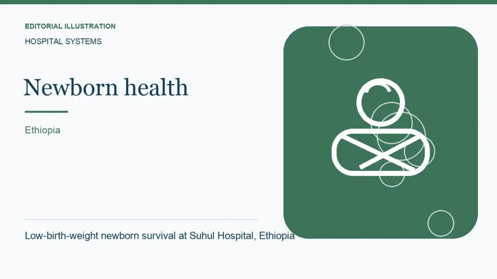 Editorial illustration: Low-birth-weight newborn survival at Suhul Hospital, Ethiopia
