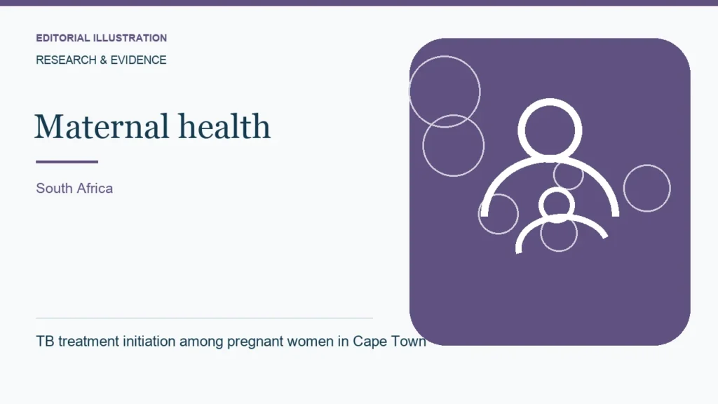 Editorial illustration: TB treatment initiation among pregnant women in Cape Town