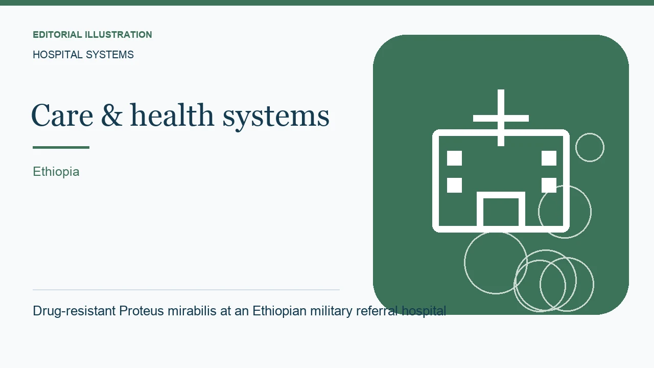Editorial illustration: Drug-resistant Proteus mirabilis at an Ethiopian military referral hospital