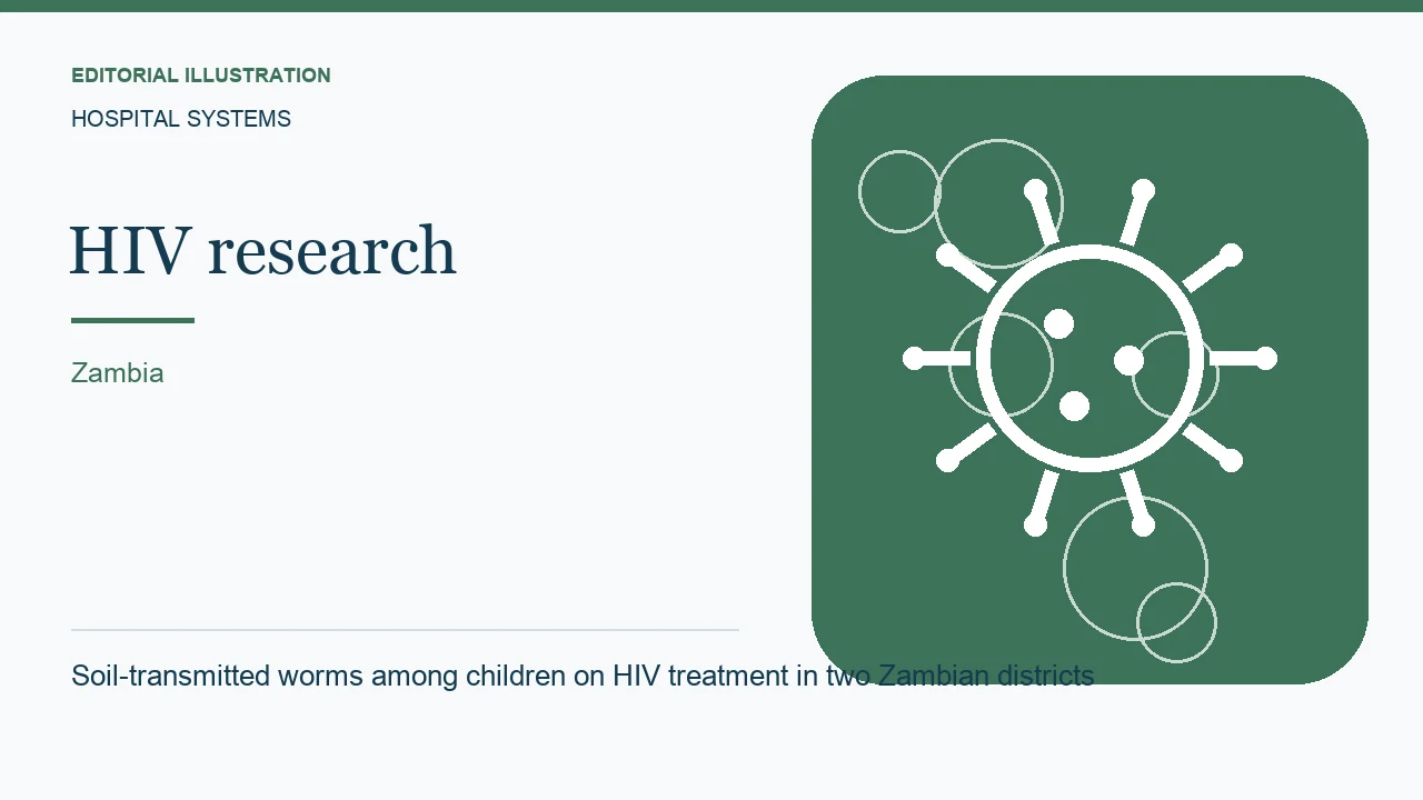Editorial illustration: Soil-transmitted worms among children on HIV treatment in two Zambian districts