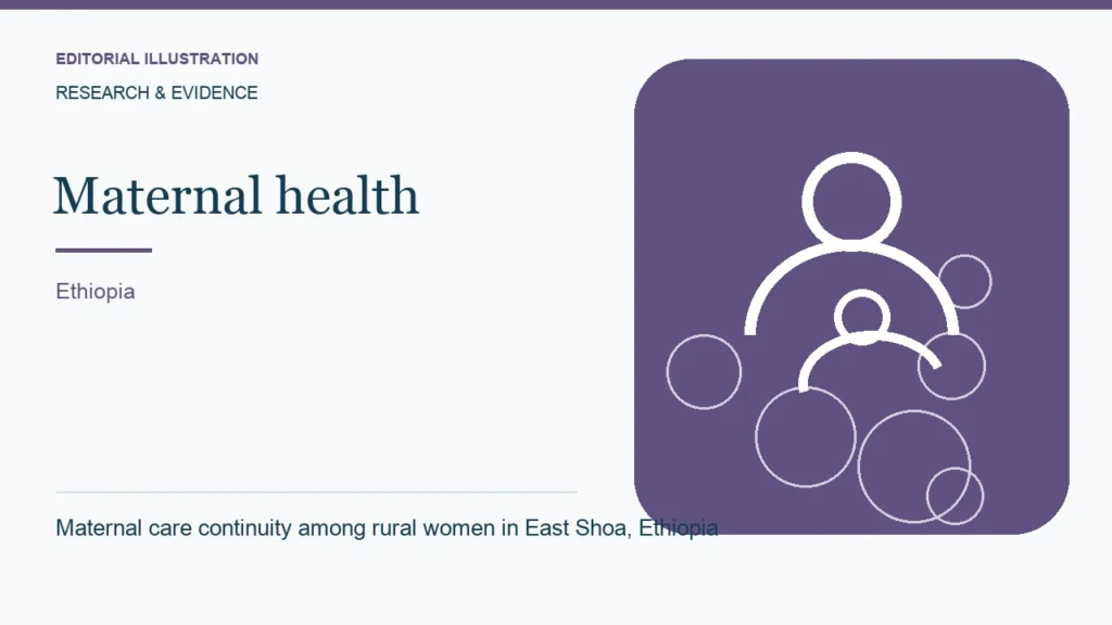 Editorial illustration: Maternal care continuity among rural women in East Shoa, Ethiopia