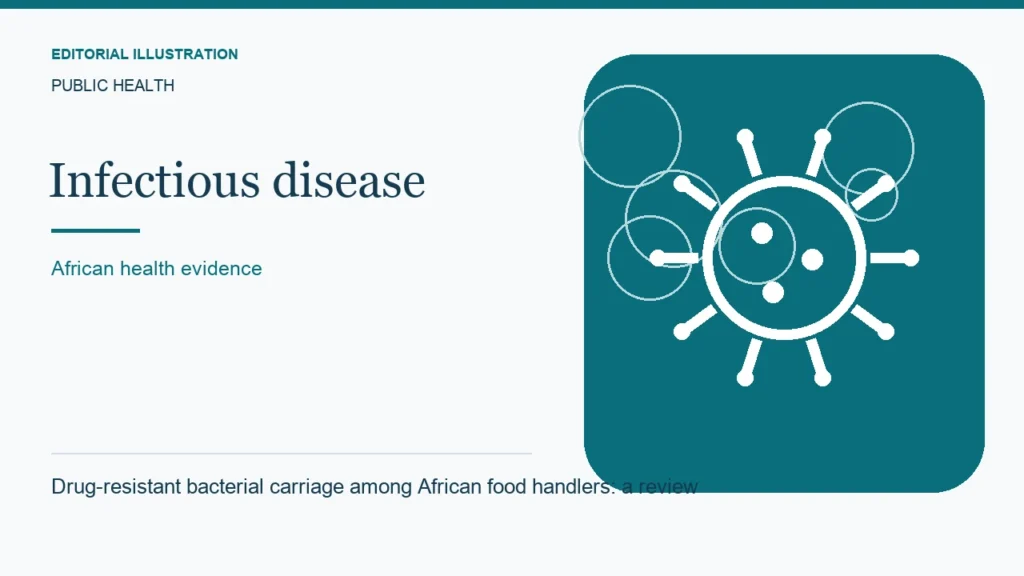 Editorial illustration: Drug-resistant bacterial carriage among African food handlers: a review