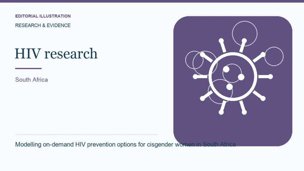 Editorial illustration: Modelling on-demand HIV prevention options for cisgender women in South Africa