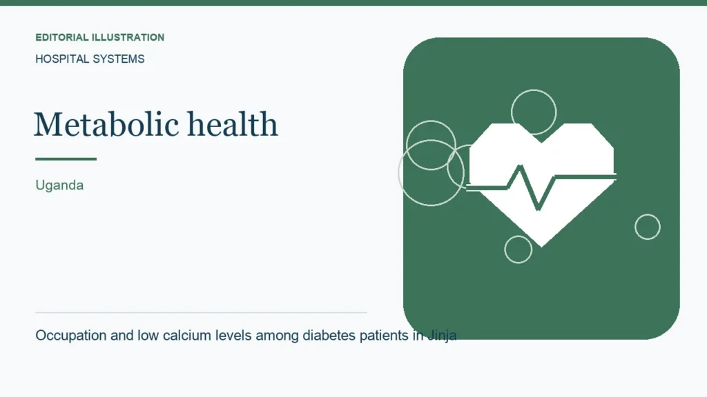 Editorial illustration: Occupation and low calcium levels among diabetes patients in Jinja